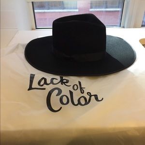 Noir Rancher Fedora Hat